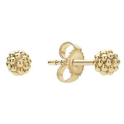  LAGOS Signature Caviar 18K Yellow Gold Caviar STUD Earrings