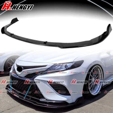 JDM Front Bumper Lip Splitter For Toyota Camry 2018-2020 SE XSE Gloss Black