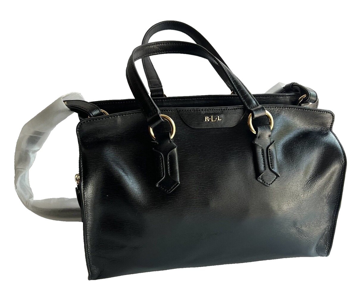 Ralph Lauren Sloan Street Satchel/ Crossbody Bag Texture Epi