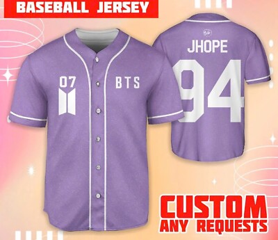Bangtan Purple Baseballl Jersey Army Merch Kpop Shirt Arirang