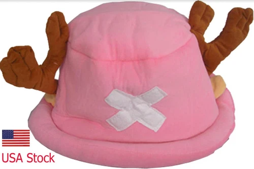  NEW 10 INCHES ONE PIECE Tony Tony CHOPPER COSPLAY  PLUSH HAT 
