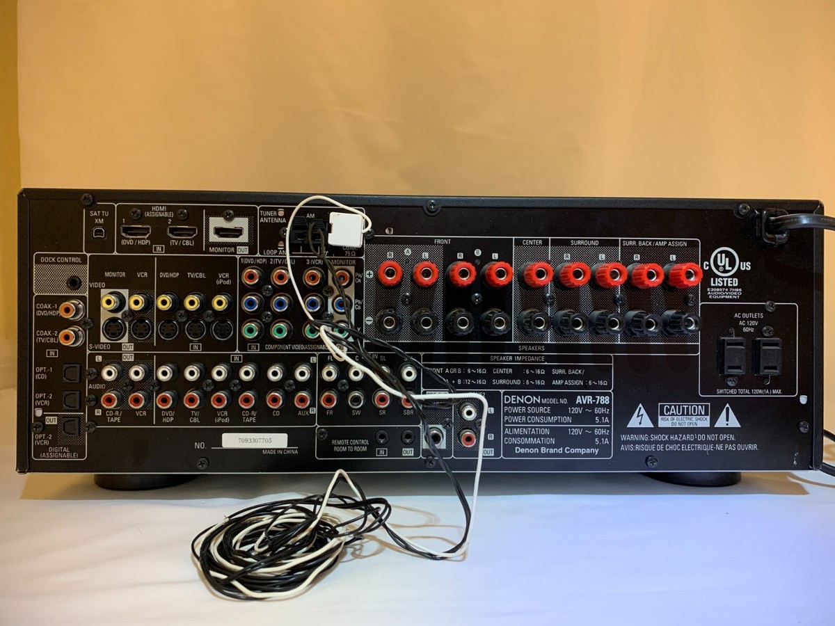 その他 DENON D L103R Denon AVR-788 7.1-Channel 120-Watt Dolby DTS HDMI A/V Surround