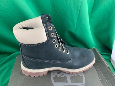 TIMBERLAND PREMIUM 6 INCH WATERPROOF BLUE / WHITE BOOTS  display picture 1