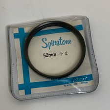 Spiratone Pro 52MM  2 closeup Polarizer camera lens Made In Japan