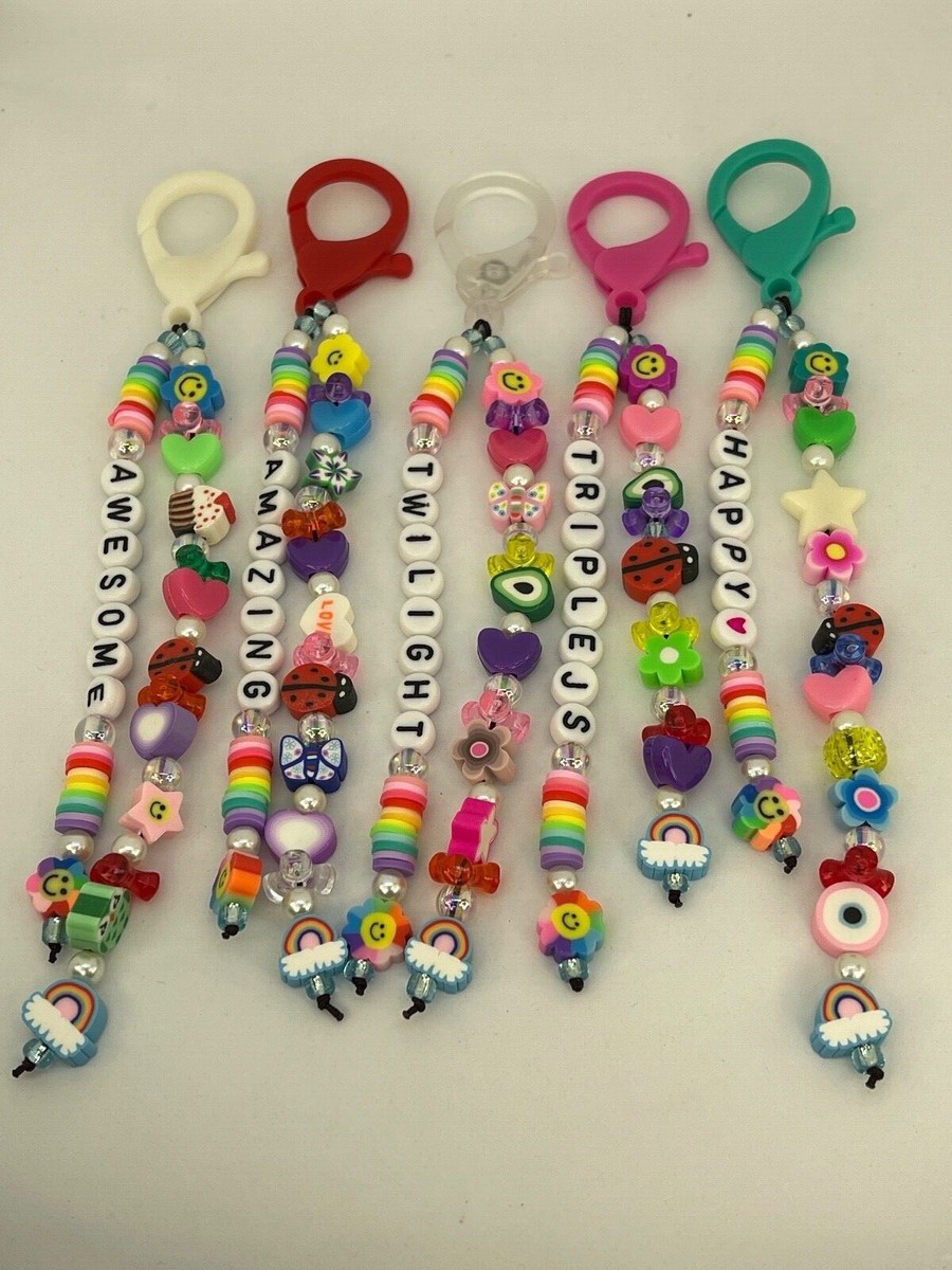 Handmade Keychain, Beads, Unique, Personalized, Bag Tags