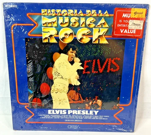 ELVIS PRESLEY HISTORIA DE LA MUSICA ROCK - RCA -3062 SPAIN RARE FACTORY SEALED