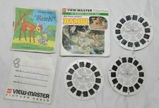 Set of 3 View-Master Reels - Walt Disney Presents Bambi with booklet