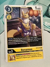 Renamon BT10-032 U Digimon CCG | Xros Encounter Near Mint English
