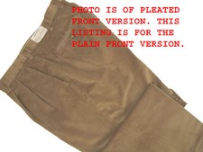 NEW  179 Orvis Stretch Super Cords Pants  36 x 26  Plain Front  Light Brown