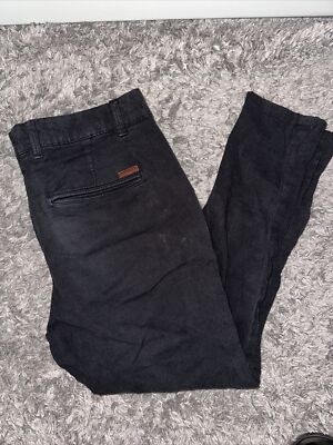 Jack & Jones Mens Denim Black Jeans Slim Fit Stretch organic cotton 28x28 Read**