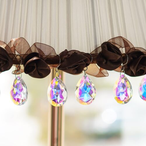 10 Pcs 38mm Suncatcher Crystal Teardrops Chandelier Parts with Hook for Lamp - Picture 2 of 9