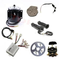 Throttle Grips 24V 500W Electric Motor Brush Controller Kit For E-Bike Scooter