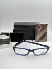 PERSOL Eyeglasses 3005 V 181 Blue Silver Rectangular 53-18-145