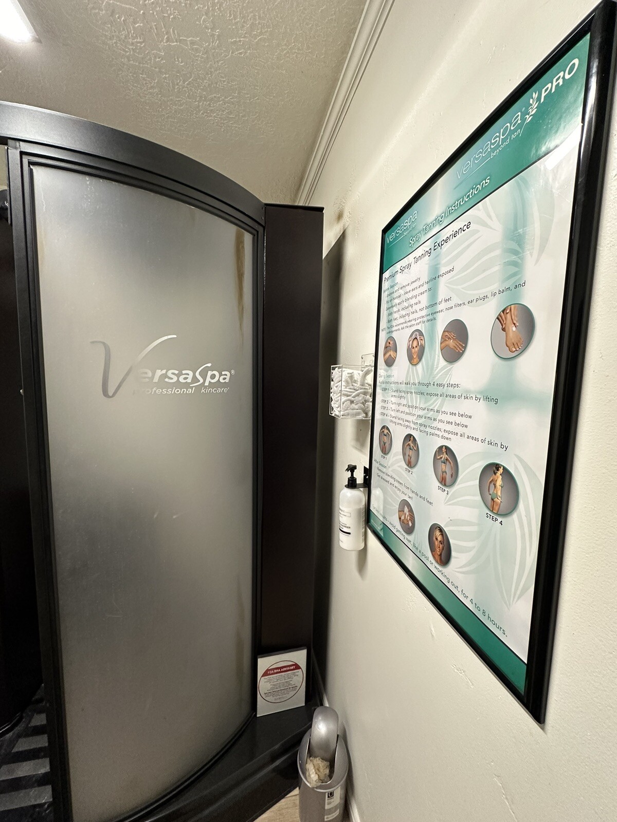 Sunless Inc Versa Spa Spray Tan Booth Automatic Spray Tan Machine eBay