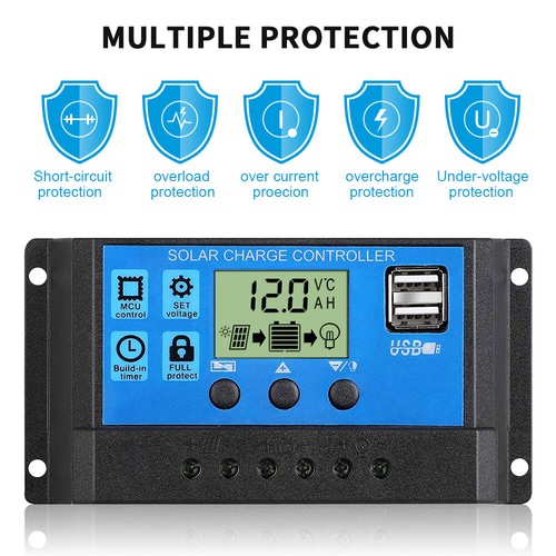 Dokio Solarpanel 12v 24v 100W 200W Solarmodul Kit für Batterie Wohnmobil Haus - Afbeelding 15 van 25