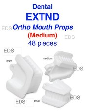 Dental Ortho Piercing Disposable Mouth Props Bite Blocks 48 pcs - Medium