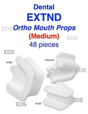  Dental Ortho Piercing Disposable Mouth Props Bite Blocks 48 pcs - Medium