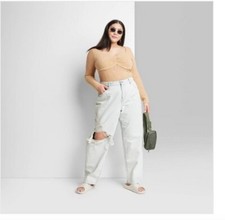 Wild Fable Women's High-Rise Relaxed Straight Jeans Size 00 New With Tags