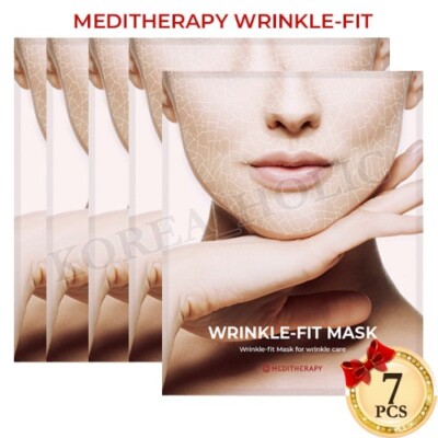 MEDITHERAPY Wrinkle Fit Gesichtsmaske 18g x 7 Stück Lifting Masken Koreanisch...
