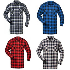 Flanell Hemd extra lang im 4er-Set 100% Baumw...