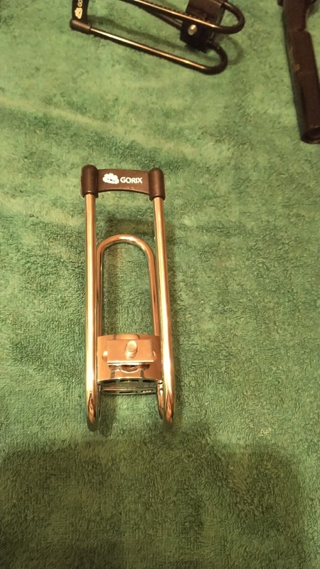 Gorix Saddle Suspension Shock Absorber Steel Spring Silver