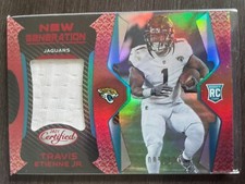 2021 Panini Certified Travis Etienne New Generation Mirror Red RC Jersey /125