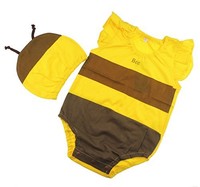 Adorable Baby Boys Girls Cotton Bodysuit With Hat Gift Set 90cm Bee Adorable Baby Boys Girls Cotton Bodysuit With Hat Gift Set 90cm Bee
