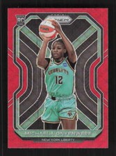 Michaela Onyenwere 2021 Panini Prizm WNBA Prizms Ruby Wave New York Liberty #94