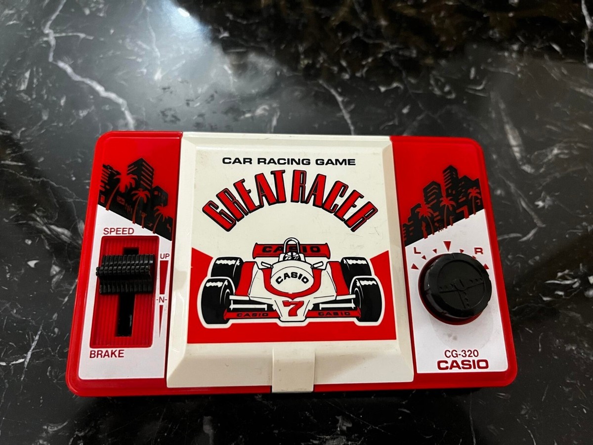 CASIO CG-320 GREAT RACER(グレートレーサー)レトロゲーム Vintage Casio Car Racing Game CG-320 Great Racer Working