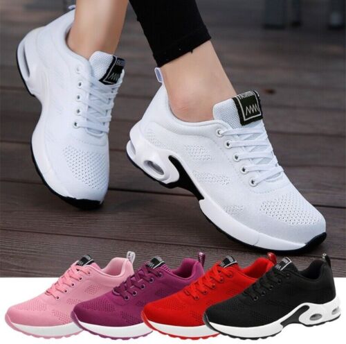 Womens Sneakers Air Cushion Running Tennis Shoes Walking Shoes Arch Support Gym - Foto 1 di 29