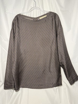 Mauro Grifoni 100% Silk Blouse Shirt Size 42 Made in Italy Size 10 US