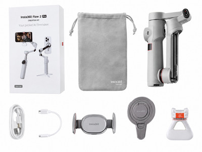 Insta360 Flow2 Pro Gimbal Creator Kit grau   Top-Zustand komplett neuwertig!!!