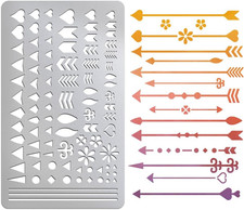 Arrow Stencil Metal Stencil for Wood Burning Stainless Steel Template Arrow Symb