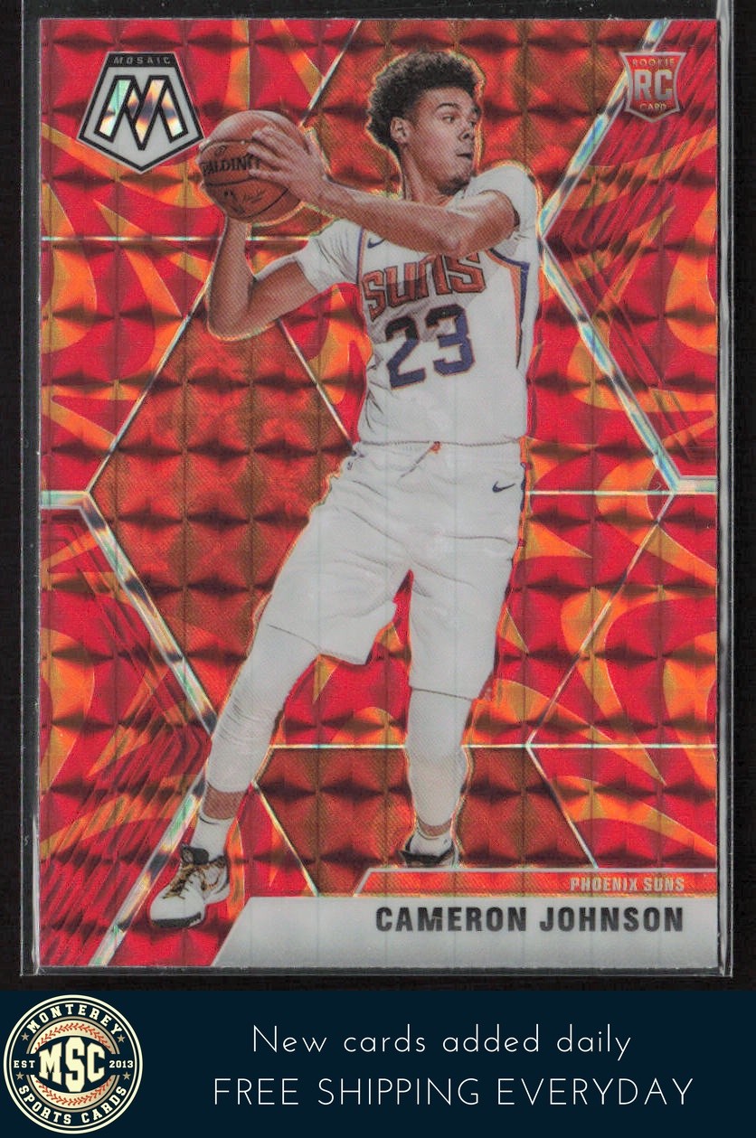 Cameron Johnson 2019-20 Panini Mosaic Reactive Orange RC #203 Phoenix Suns