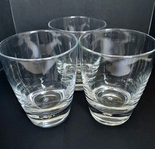 Bormioli Rocco Clear Luna Double Old-Fashioned Glasses Set of 3-From Italy