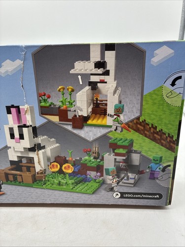LEGO #21181 - Minecraft: The Rabbit Ranch NEU versiegelter Artikel LESEN Beschädigung der Verpackung - Bild 10 von 14