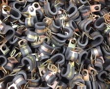 UMPCO MS-21333-123 Rubber Cushioned Cable Clamp 3/8" - 25pc 100pc 400pc 1600pc