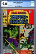 Marvel Super-Heroes #26 CGC 9.0 - reprints early D.D., X-Men and Hulk stories 