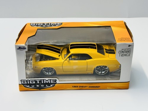 Jada Toys Bigtime Muscle 1969 Chevy Camaro Yellow 1:24 Scale 2015 - Picture 14 of 14