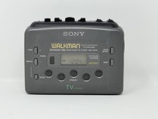 Sony Walkman FM/AM TV Sound Radio Cassette Player Clock WM-FX435 Vintage Tested 