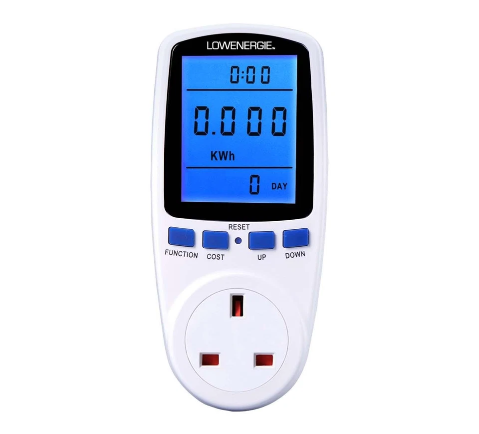 UK Plug-in Energy Monitor Electricity Power Consumption Meter Watt Kwh Analyzer - Image 3 of 4
