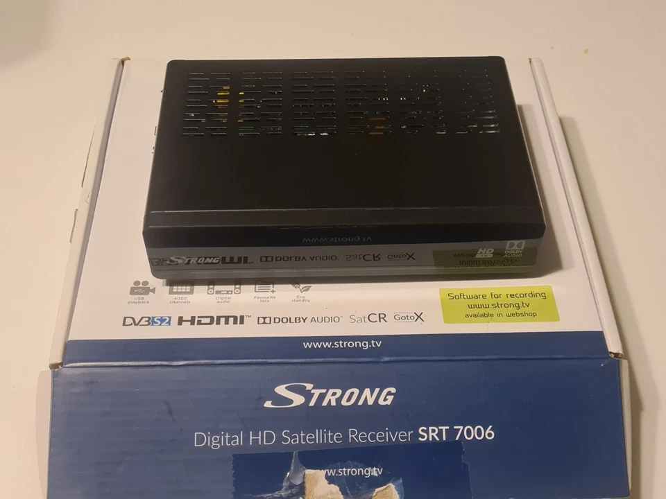 STRONG SRT 7006 Décodeur Satellite, HD Sat Free to Air (Récepteur TV HD, HDMI ) - Photo 1/4