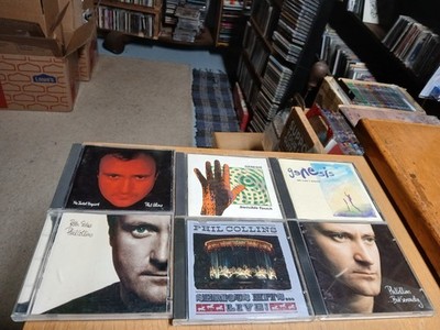 genesis/phil collins cd lot/6 invisible touch,we can't dance,serious hits live,