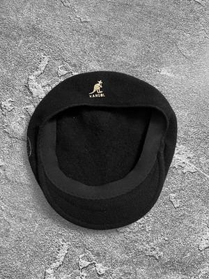 Kangol wool beret hat black