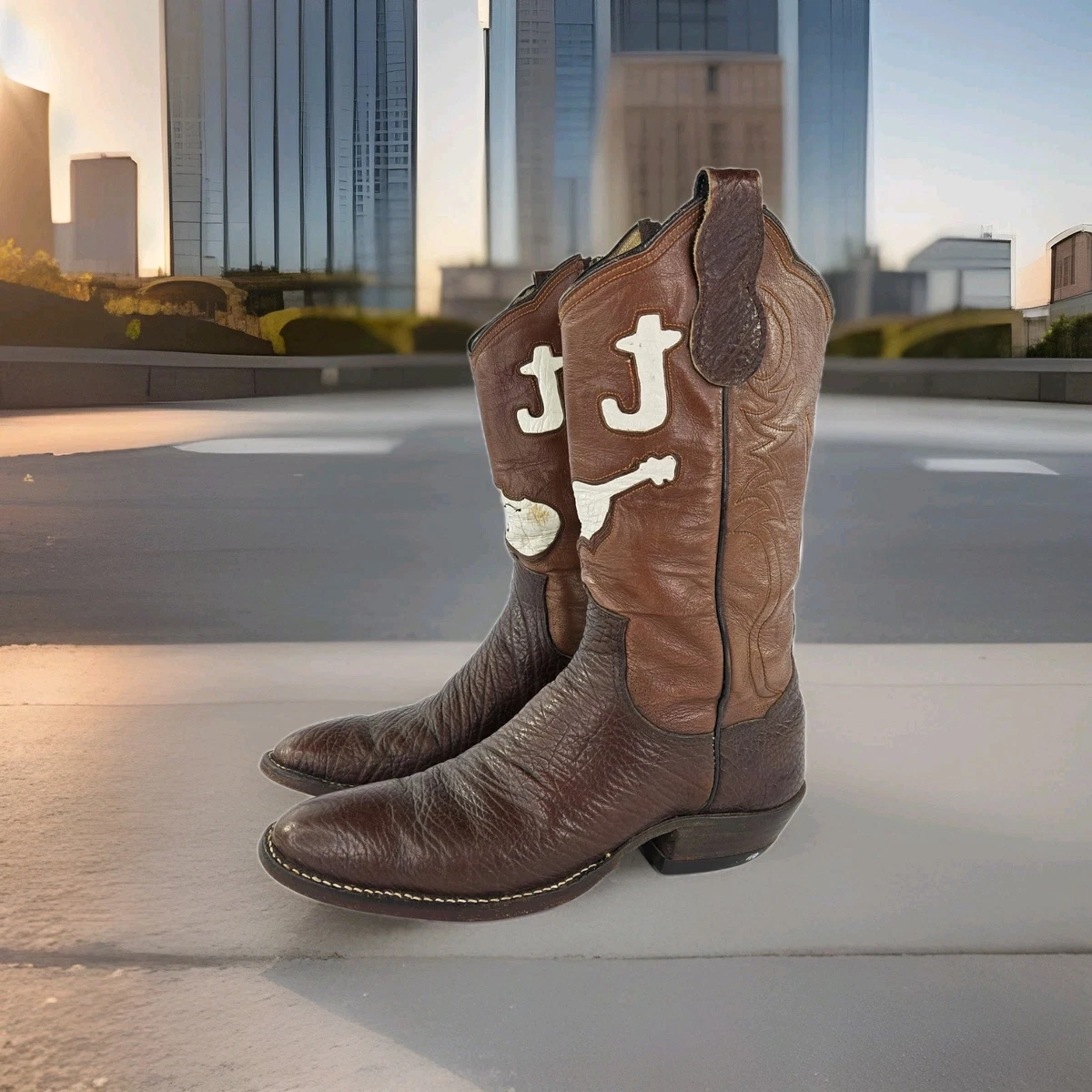 Maison Martin Margiela distressed brown zip boots size US 11 Maison Martin Margiela Block Boots for Women for sale | eBay main image 4