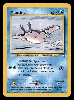 Pokemon Mantine 64/111 Neo Genesis Englisch