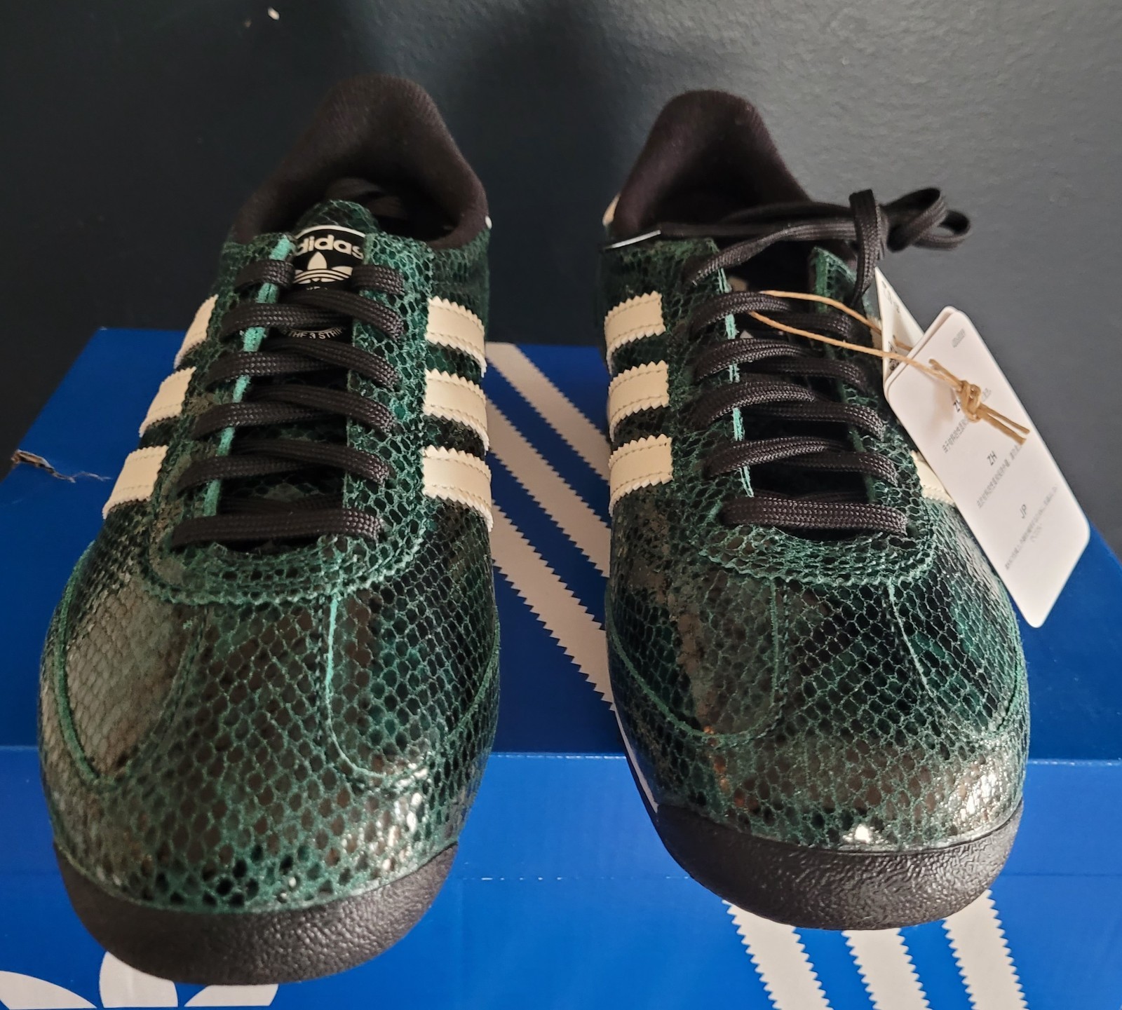 NEW ADIDAS ORIGINALS SL 72  OG "COLLEGIATE GREEN SNAKESKIN" SHOES WOMEN'S US 7 thumbnail 2