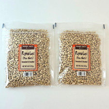 2 Pack New Trader Joe's Unroasted Unsalted Pignolias Pine Nuts 8oz Each