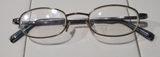 Vintage Oscar de la Renta Silver Metal Oval Eyeglass Frames 45-20 Full Rim