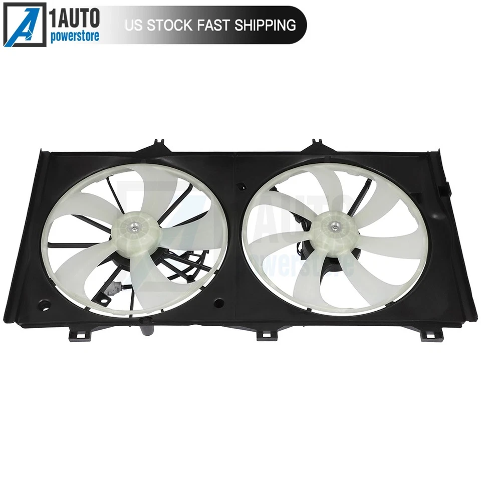 Radiator Condenser Cooling Fan Assembly For 2005-2014 Toyota Venza Lexus ES350 - Image 3 of 4